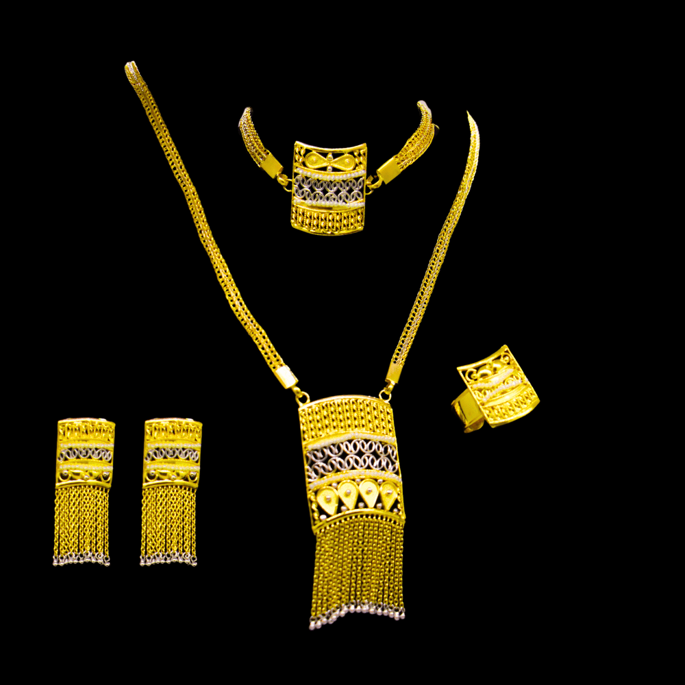 21K Gold Necklace Set